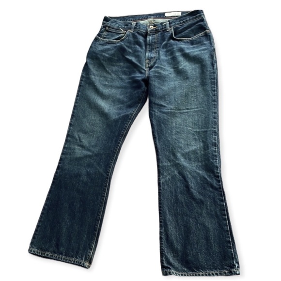 Cremieux Jeans Bootcut Premium Denim Distressed Holes Slightly Flared Size 34/30 - Picture 3 of 7